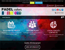 Tablet Screenshot of padelcolors.com